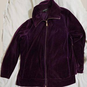 Lauren Ralph Lauren Purple Velvet Jacket